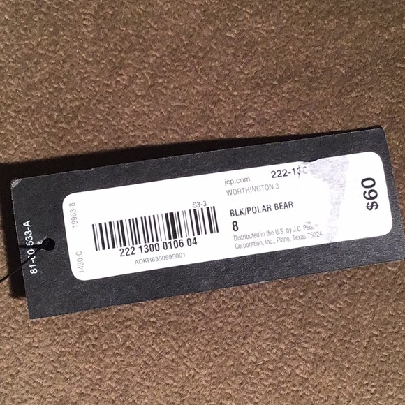 Worthington sleeveless midi dress black/polar bear black white checks 8 - Picture 6 of 7